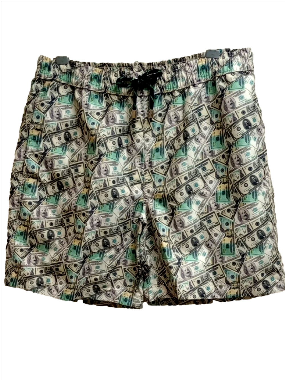 🆕 LUCHIANO VISCONTI MONEY DOLLARS BILLS PRINT MENS SWIM TRUNKS SHORTS